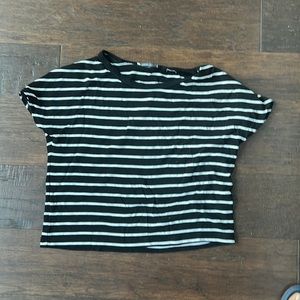Striped Zara crop top size M
